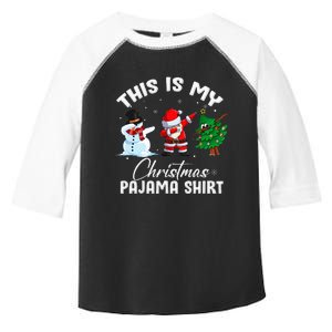 This Is My Christmas Pajama Funny Matching Family Toddler Fine Jersey T-Shirt