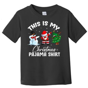 This Is My Christmas Pajama Funny Matching Family Toddler T-Shirt