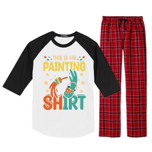 This Is My Painting Cute Gift Raglan Sleeve Pajama Set