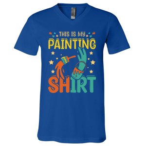 This Is My Painting Cute Gift V-Neck T-Shirt