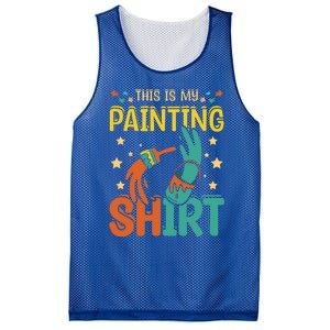 This Is My Painting Cute Gift Mesh Reversible Basketball Jersey Tank