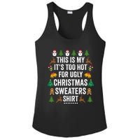 This Is My Its Too Hot For Ugly Christmas Sweaters Ladies PosiCharge Competitor Racerback Tank