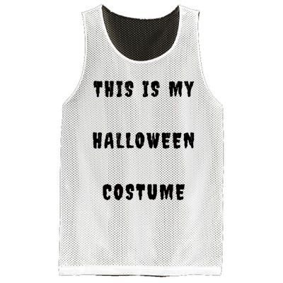 This Is My Halloween Costume Mesh Reversible Basketball Jersey Tank