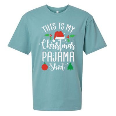 This is my Christmas pajama Xmas Sueded Cloud Jersey T-Shirt