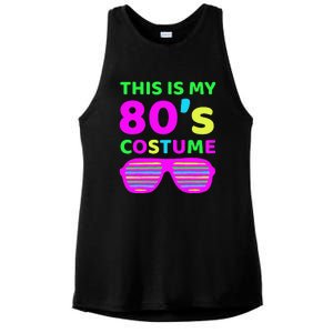 This Is My 80's Costume Outfit Eighties Retro Party Design Ladies PosiCharge Tri-Blend Wicking Tank