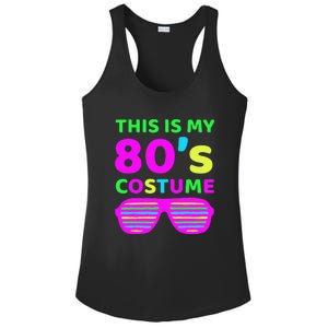 This Is My 80's Costume Outfit Eighties Retro Party Design Ladies PosiCharge Competitor Racerback Tank