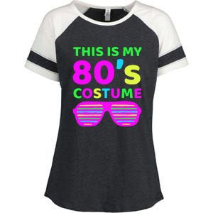 This Is My 80's Costume Outfit Eighties Retro Party Design Enza Ladies Jersey Colorblock Tee