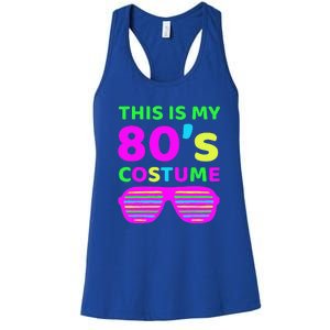 This Is My 80's Costume Outfit Eighties Retro Party Design Women's Racerback Tank