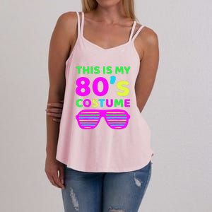 This Is My 80's Costume Outfit Eighties Retro Party Design Women's Strappy Tank