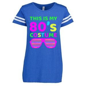 This Is My 80's Costume Outfit Eighties Retro Party Design Enza Ladies Jersey Football T-Shirt