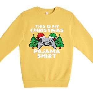 This Is My Christmas Pajama Shirts Video Games Boy Xmas Premium Crewneck Sweatshirt