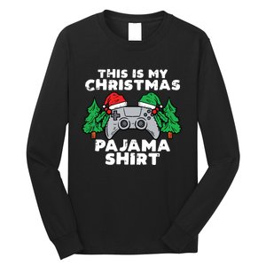 This Is My Christmas Pajama Shirts Video Games Boy Xmas Long Sleeve Shirt