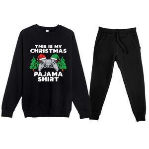 This Is My Christmas Pajama Shirts Video Games Boy Xmas Premium Crewneck Sweatsuit Set