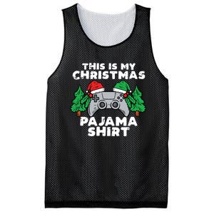 This Is My Christmas Pajama Shirts Video Games Boy Xmas Mesh Reversible Basketball Jersey Tank