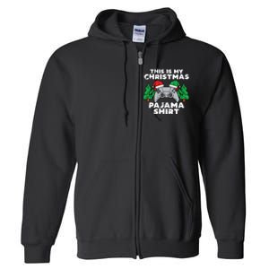 This Is My Christmas Pajama Shirts Video Games Boy Xmas Full Zip Hoodie