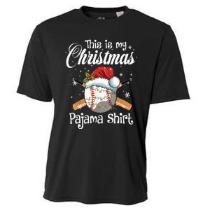 This Is My Christmas Baseball Pajama Cooling Performance Crew T-Shirt