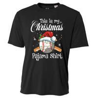 This Is My Christmas Baseball Pajama Cooling Performance Crew T-Shirt