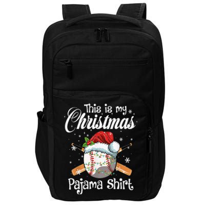 This Is My Christmas Baseball Pajama Impact Tech Backpack