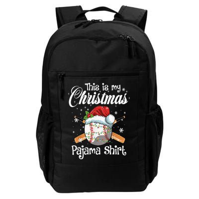 This Is My Christmas Baseball Pajama Daily Commute Backpack