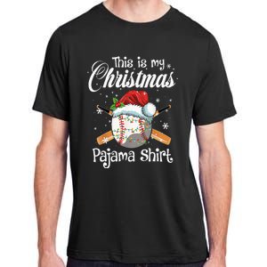 This Is My Christmas Baseball Pajama Adult ChromaSoft Performance T-Shirt