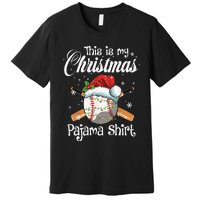 This Is My Christmas Baseball Pajama Premium T-Shirt