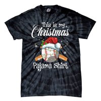 This Is My Christmas Baseball Pajama Tie-Dye T-Shirt