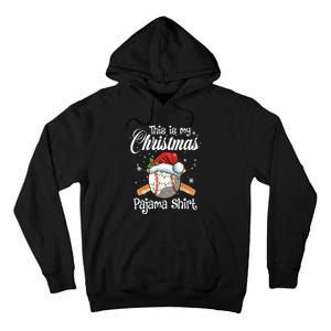 This Is My Christmas Baseball Pajama Tall Hoodie