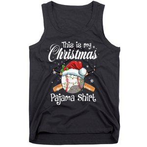 This Is My Christmas Baseball Pajama Tank Top