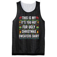 This Is My Its Too Hot For Ugly Christmas Sweaters Mesh Reversible Basketball Jersey Tank