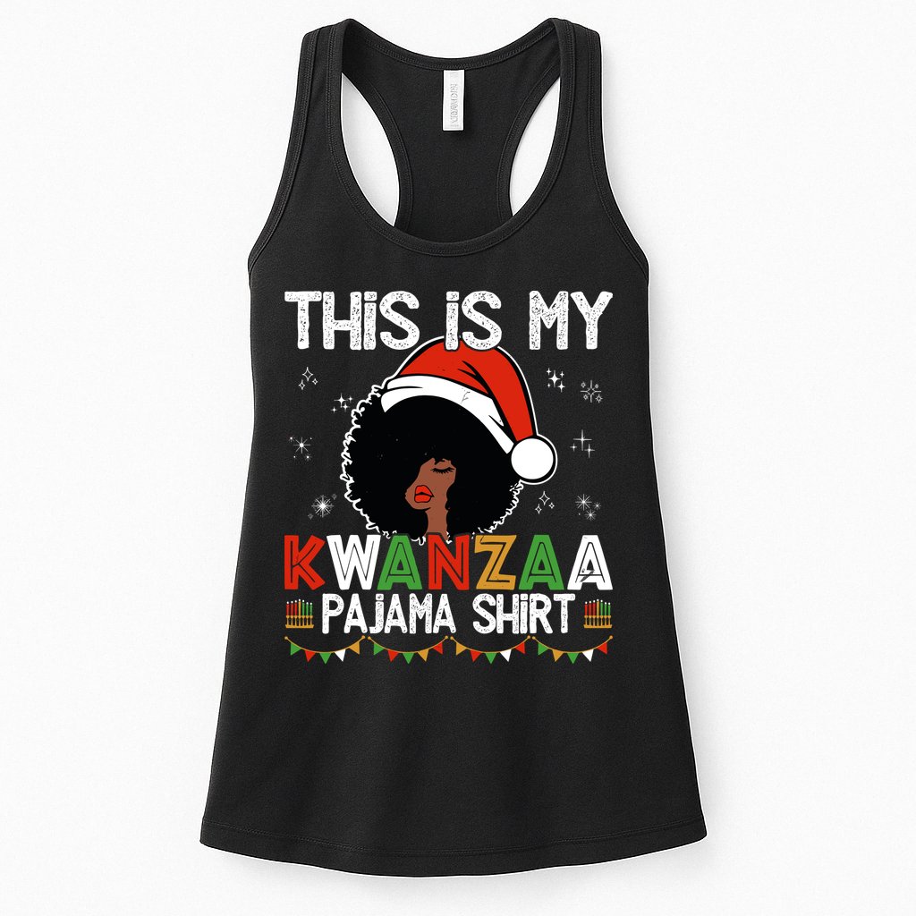 This Is My Kwanzaa Pajama Outfit Melanin African American Womens Tank Top