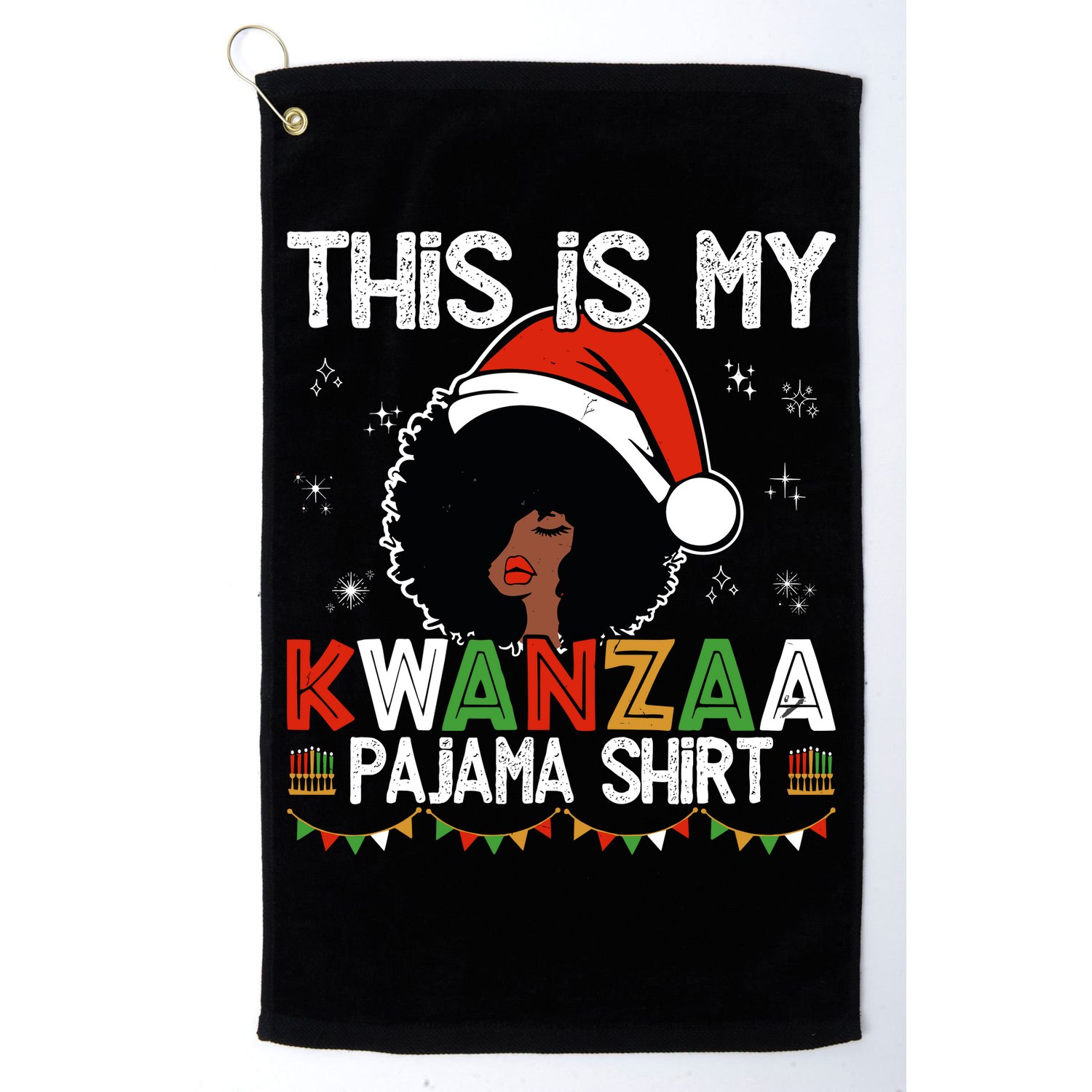 This Is My Kwanzaa Pajama Outfit Melanin African American Golf Towel