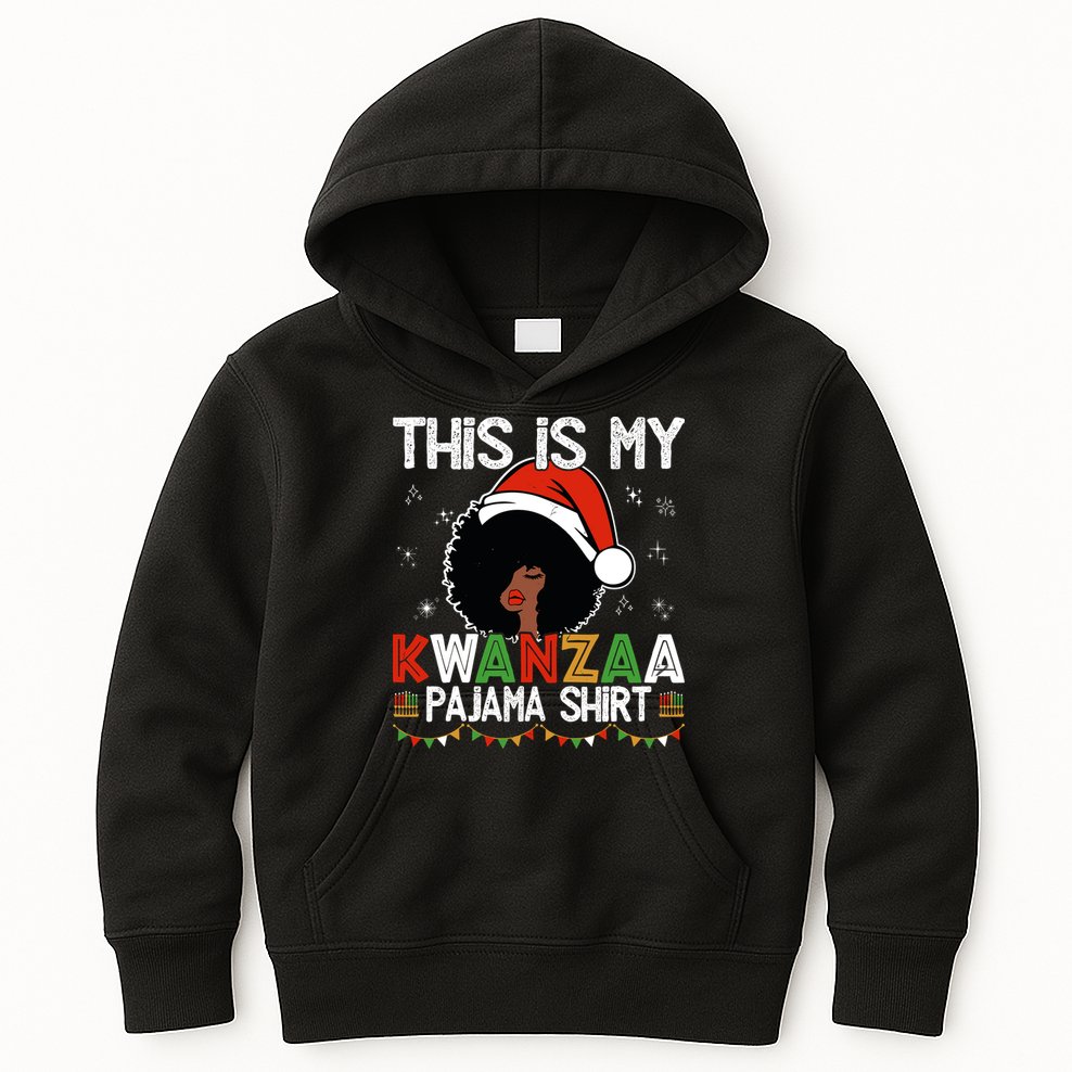 This Is My Kwanzaa Pajama Outfit Melanin African American Kids Hoodie