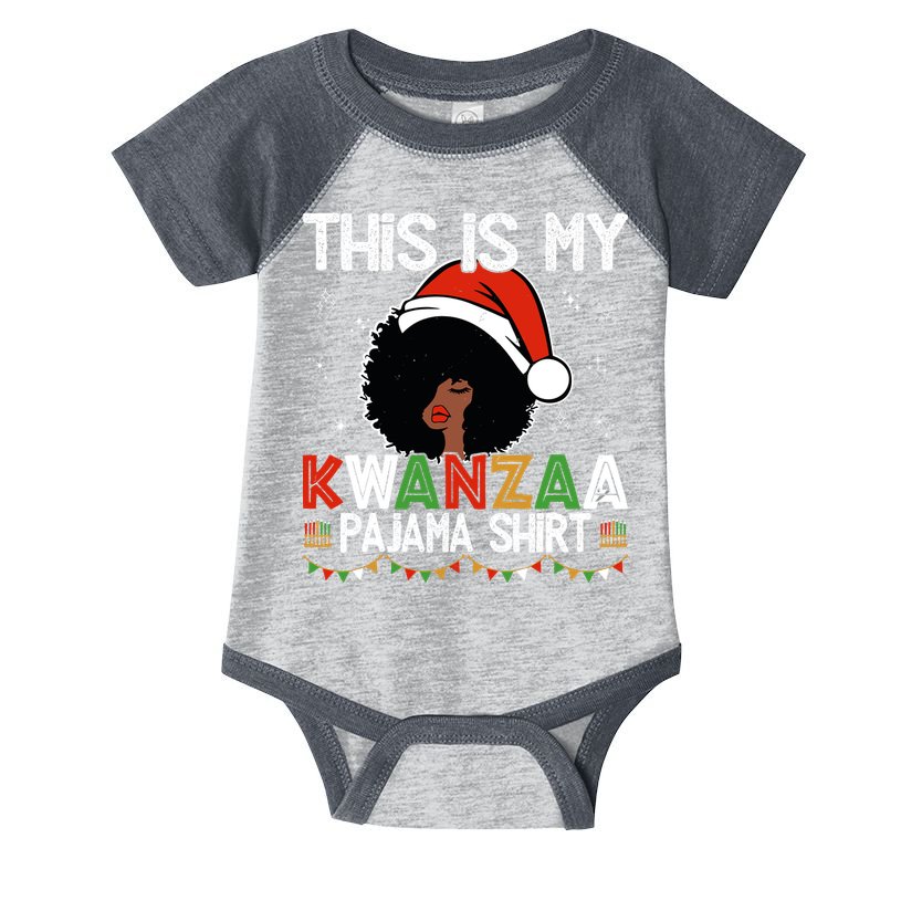 This Is My Kwanzaa Pajama Outfit Melanin African American Infant Baby Jersey Bodysuit