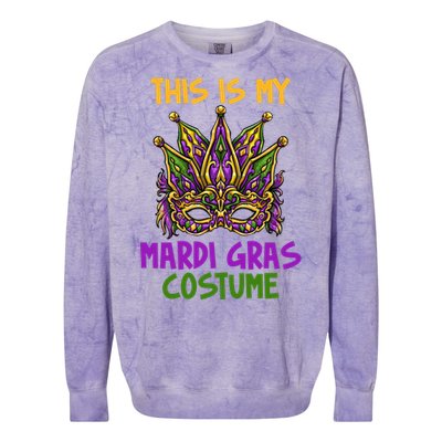 This Is My Mardi Gras Costume Festive Colorblast Crewneck Sweatshirt