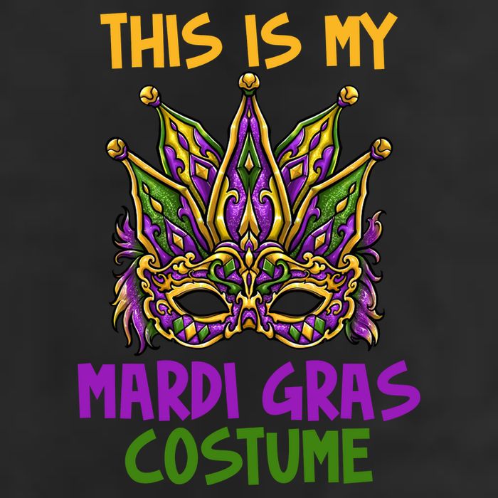 This Is My Mardi Gras Costume Festive 7 Panel Mesh Trucker Snapback Hat