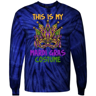 This Is My Mardi Gras Costume Festive Tie-Dye Long Sleeve Shirt