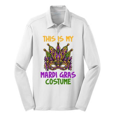 This Is My Mardi Gras Costume Festive Silk Touch Performance Long Sleeve Polo