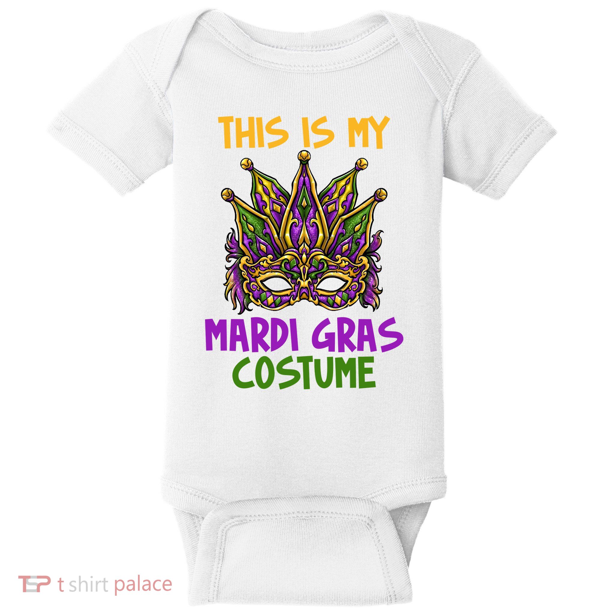 This Is My Mardi Gras Costume Festive Baby Bodysuit
