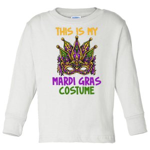 This Is My Mardi Gras Costume Festive Toddler Long Sleeve Shirt