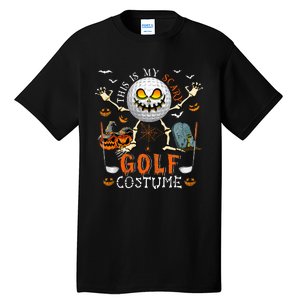 This Is My Scary Golf Costume Halloween Skeleton Lover Tall T-Shirt