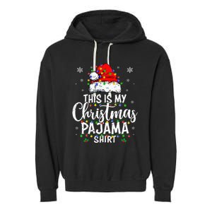 This Is My Christmas Pajama Lights Garment-Dyed Fleece Hoodie