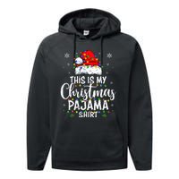 This Is My Christmas Pajama Lights Performance Fleece Hoodie