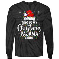 This Is My Christmas Pajama Lights Tie-Dye Long Sleeve Shirt