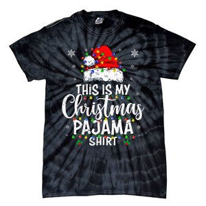 This Is My Christmas Pajama Lights Tie-Dye T-Shirt