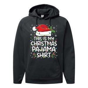 This Is My Christmas Pajamas Performance Fleece Hoodie