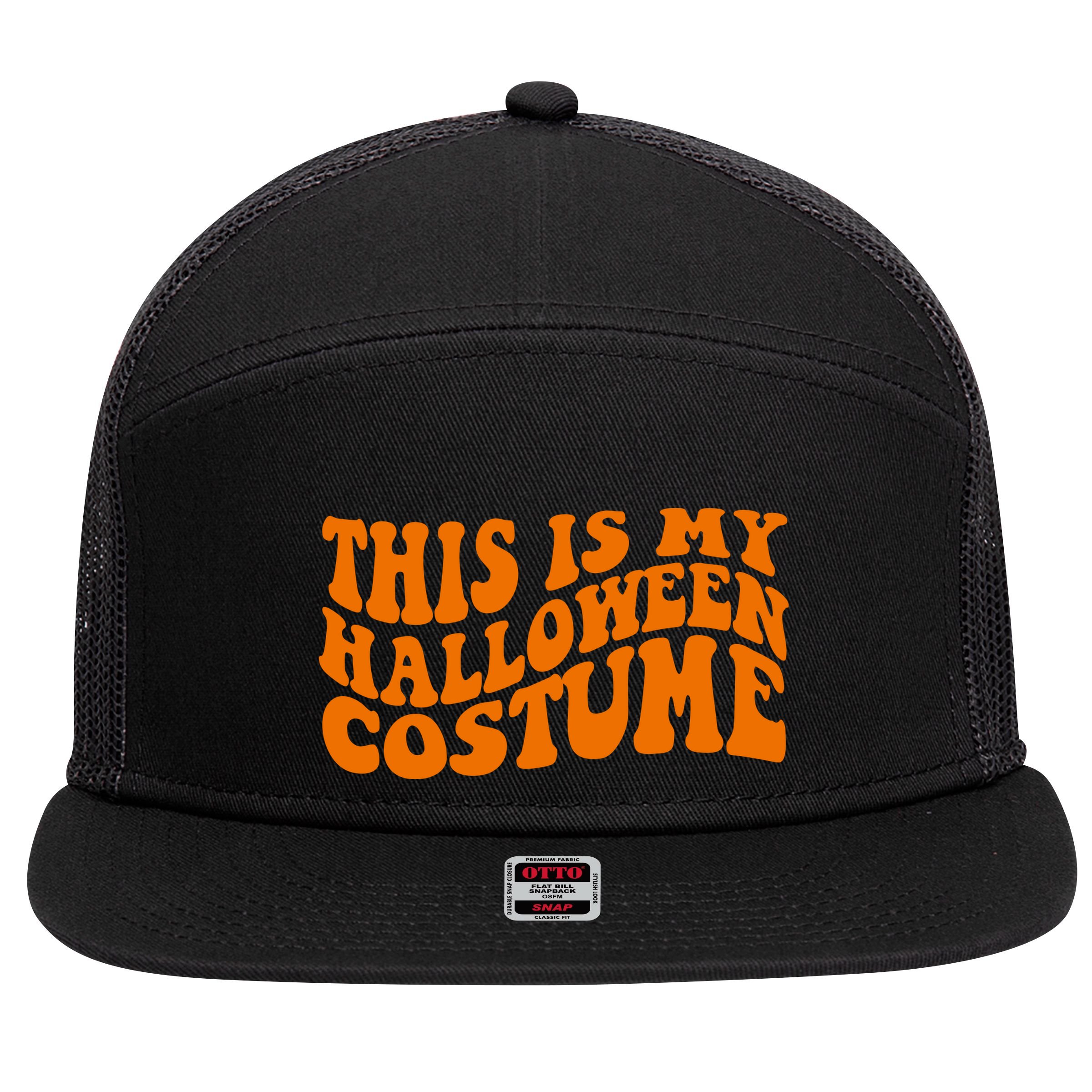 This Is My Halloween Costume Retro 7 Panel Mesh Trucker Snapback Hat