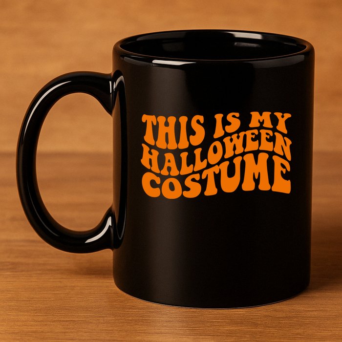 This Is My Halloween Costume Retro 11oz C Handle Ceramic Mug