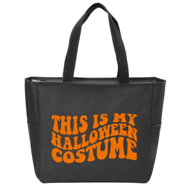 This Is My Halloween Costume Retro Zip Tote Bag