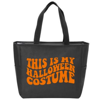 This Is My Halloween Costume Retro Zip Tote Bag