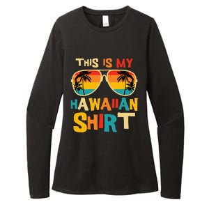 This Is My Hawaiian Tropical Luau Costume Womens CVC Long Sleeve Shirt